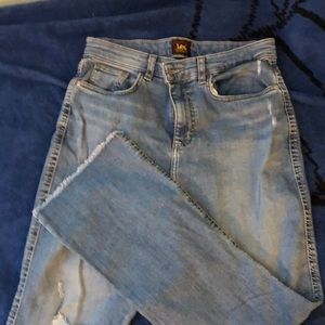 Women Lee rip jeans